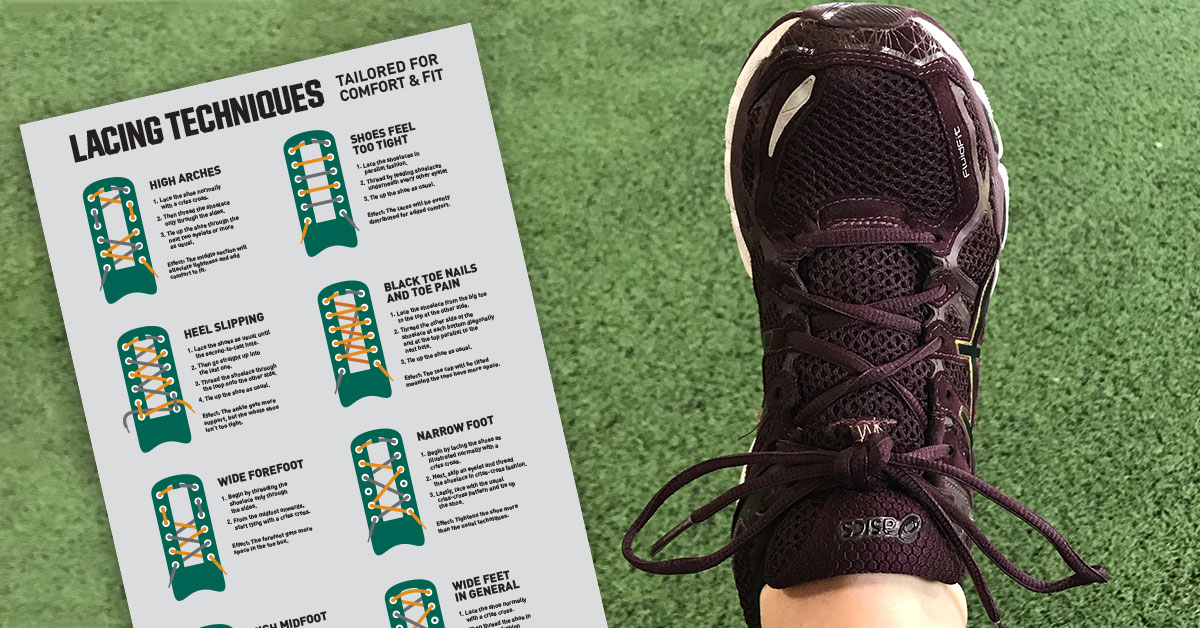vice versa Admin efficacy If your feet hurt, you're probably tying your shoes wrong. Give these lacing  techniques a try. | Performance Therapies