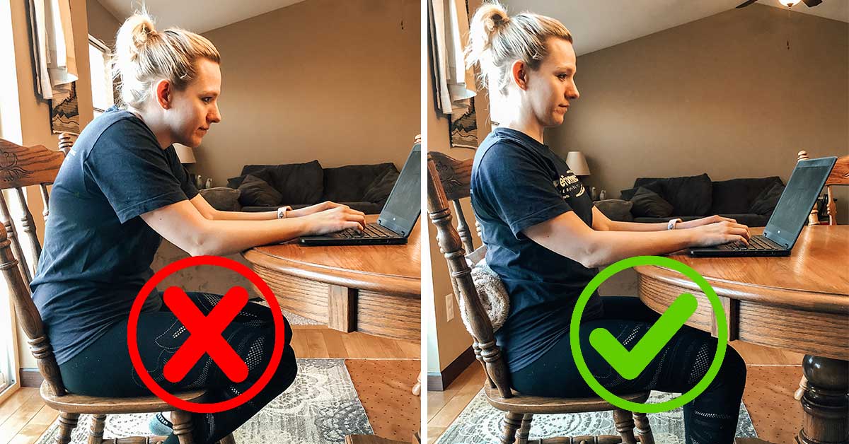 laptop desk posture